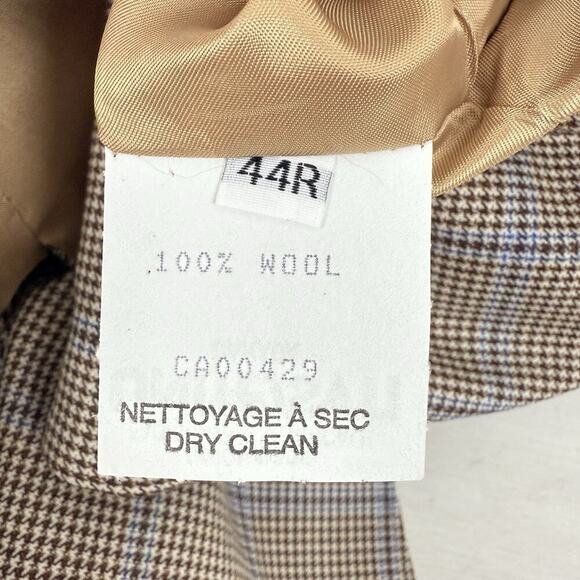 Peter Millar Crown Crafted Wool Sport Coat Blazer Men 44R Harrison Glen Plaid - Picture 12 of 16